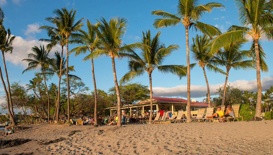 Lava Lava Beach Club Restaurant at Anaehoomalu Bay